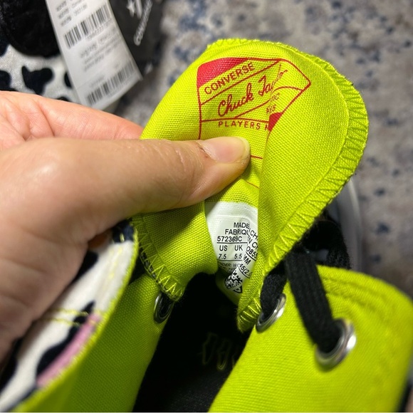 NWT Converse Velvet Rainbow Leopard Chuck Taylor 70 High Top Sneakers Size 7.5 - Picture 8 of 9